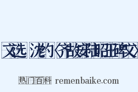 文选·沈约〈齐故安陆昭王碑文〉是什么意思的图片